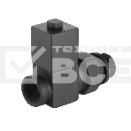 Набор дизайн-вентилей CUBE, прямой черный 1/2