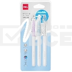 Набор ручек гелевых Deli EG161-3AS ассорти, ассорти чернила, со стирателем, фото2