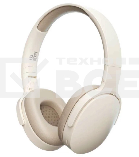 Беспроводные/проводные наушники Aksberry U3 Win Vibe бежевый, накладные, Bluetooth + проводной, до 10 ч