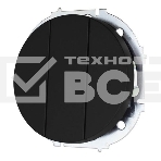 Выключатель LEZARD 743-4288-109 3-кл. СП OSEN механизм черный бархат, фото2