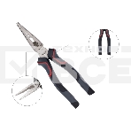 Плоскогубцы удлиненные Deli DL0104 200 мм, Cr-V, эксцентриковый шарнир, антикоррозийное покрытие, трехкомпонентная прорезиненная рукоять, фото7