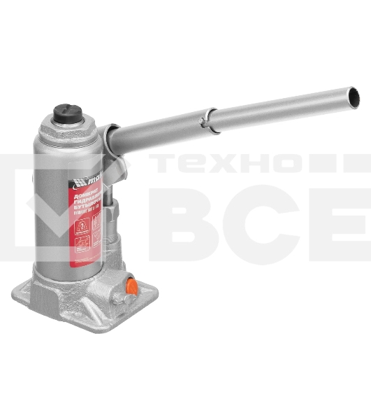 Домкрат гидравлический бутылочный Matrix, 2 т, h подъема 158–308 мм