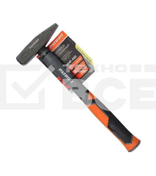 Молоток слесарный Patriot MHF-400 с фиберглассовой рукояткой, 400г
