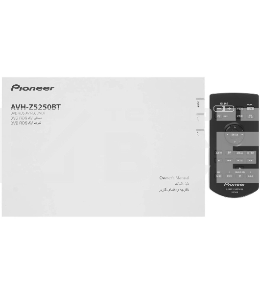 Автомагнитола Pioneer AVH-Z5250BT, 2 DIN, 6.8', CD, Bluetooth, USB Type-A, AUX, CarPlay, пульт ДУ