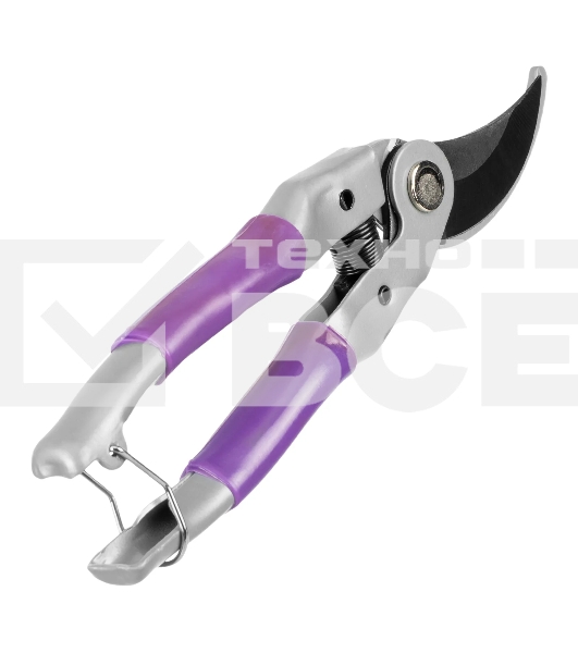 Секатор прямого реза Palisad BASE 225 мм, металлические рукоятки, ПВХ оболочка