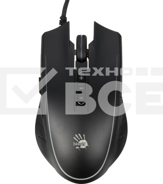 Мышь проводная A4Tech Bloody Q81 черный, 3200 dpi, USB, кнопки - 8