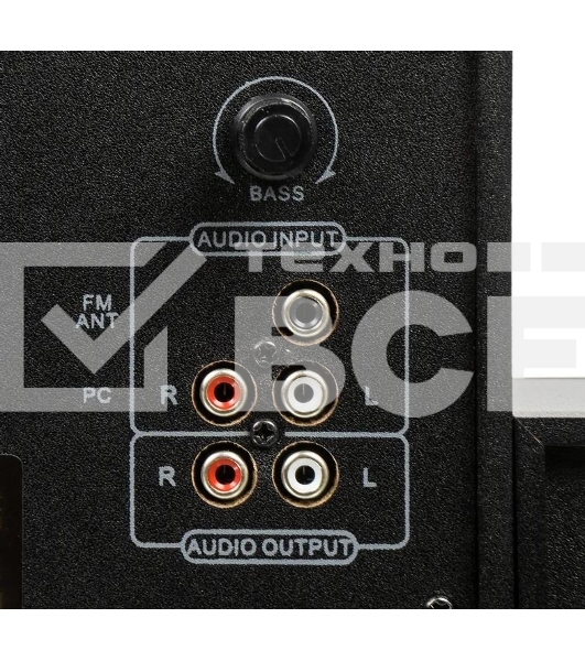 Колонки SVEN AC MS -304, черный Акустическая система, беспроводная передача сигнала по Bluetooth, суммарная мощность (RMS), Вт - 40, выходная мощность (RMS), Вт - сабвуфер: 20, сателлиты: 20 (2 х10), частотный диапазон, Гц - сабвуфер: 40 – 150, сателлиты: 150 – 20 000, размеры динамиков, мм - сабвуфер: O 128, воспроизведение с USB flash и SD card памяти, встроенное FM-радио, LED-дисплей, пульт ДУ, материал корпуса сабвуфера и сателлитов – дерево (MDF).