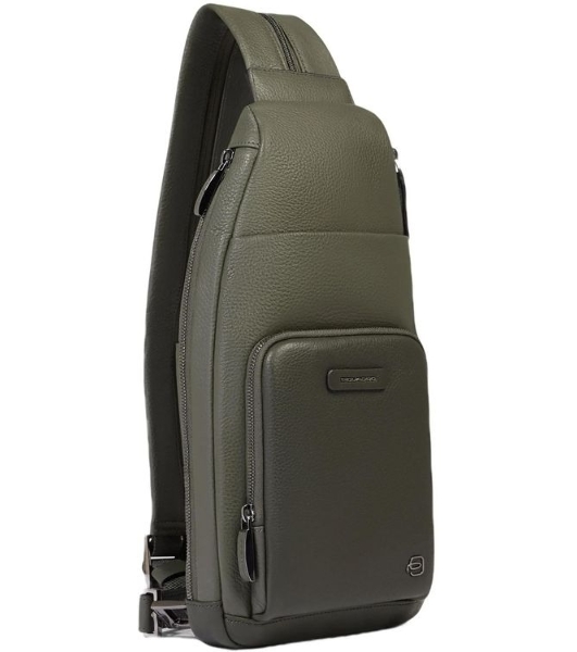 Рюкзак слинг Piquadro Modus Special CA5577MOS/VEVE оливковый кожа