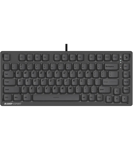 Клавиатура A4Tech Bloody MS76 проводная, USB Type-A, темно-серый