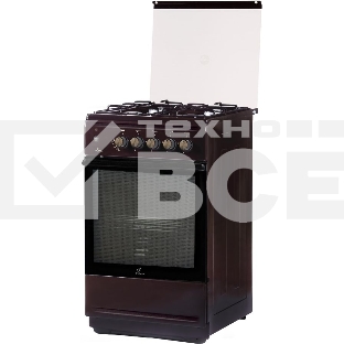 Плита газовая Flama N FG 24237 B коричневый, конфорок 4 газовых, духовка 50 л, 50 см x 85 см x 60 см