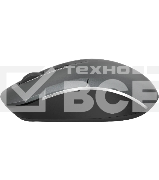 Мышь беспроводная A4Tech Fstyler FB26CS Air2 серый/черный, 2000 dpi, радиоканал, Bluetooth, USB, кнопки - 4