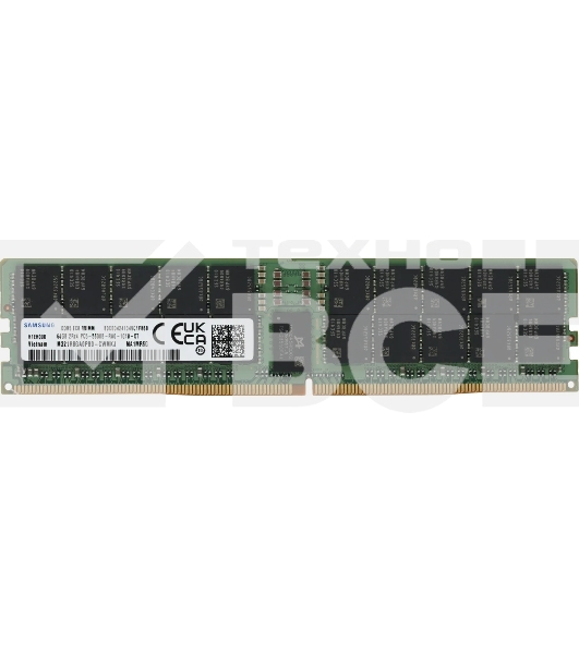 Оперативная память Samsung, DDR5, 64GB (1x64GB), 5600MHz, CL46, ECC, RDIMM, OEM