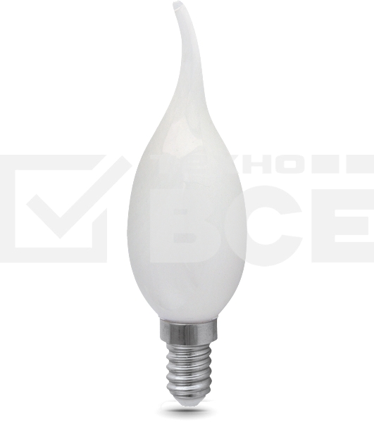 Лампа филам. Gauss Filament 5Вт цок.:E14 свеча 220B св.свеч.бел.нейт. (упак.:10шт) (104201205)