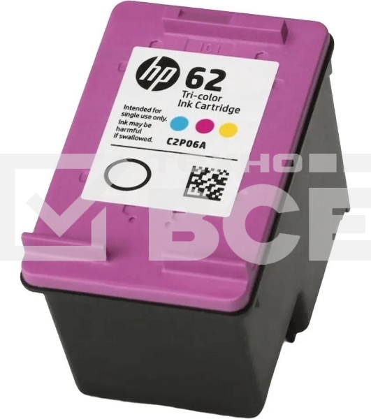 Картридж струйный HP 62 C2P06AE многоцветный (165стр.) для HP OJ 200
