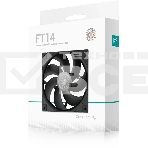 Вентилятор для корпуса DEEPCOOL FT14 черный, 140 мм, 1650 об/мин, 25.1 дБ, 4 pin, фото2