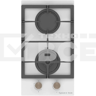 Газовая варочная панель Zigmund & Shtain M 26.3 W независимая, белый