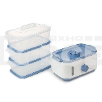 Пароварка электрическая Centek CT-1462 9л 1050Вт, таймер 60 мин, 3 контейнера, чаша для риса, резервуар 1,5л., фото7