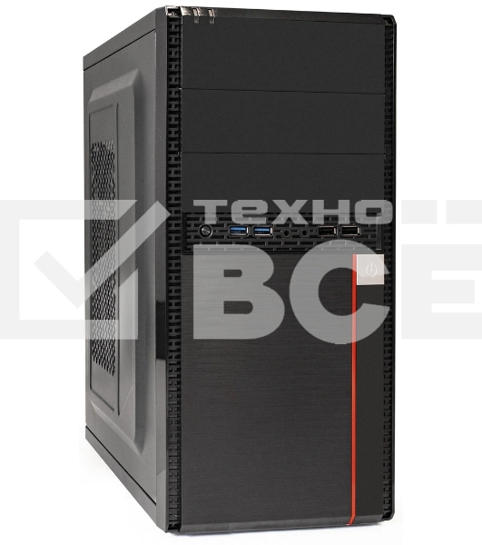 Компьютерный корпус Minitower ExeGate MA-371X-UNS400 (mATX, БП UNS400 с вент. 12см, 2*USB+2*USB 3.0, аудио, черный)