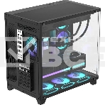 Компьютерный корпус AeroCool/Formula Crystal U2 Floe черный без БП ATX 1xUSB 2.0 1xUSB 3.0 1xUSB3.1 audio bott PSU, фото4