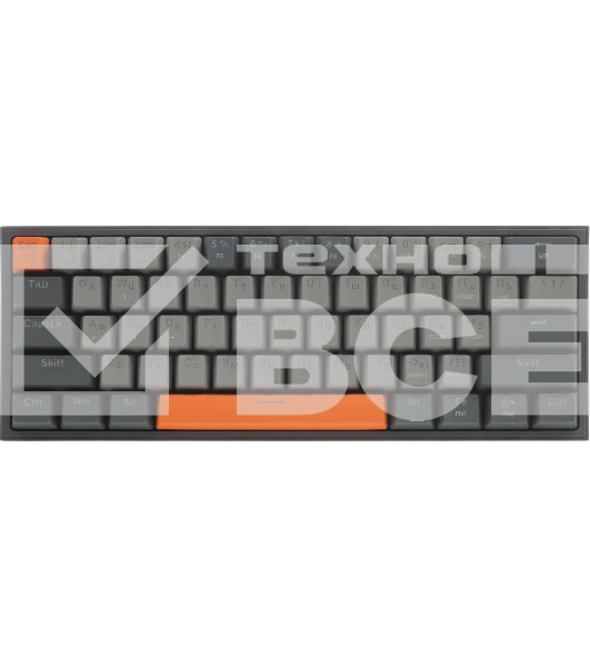 Клавиатура проводная REDRAGON Fizz RU,Rainbow,красные свитчи, механическая