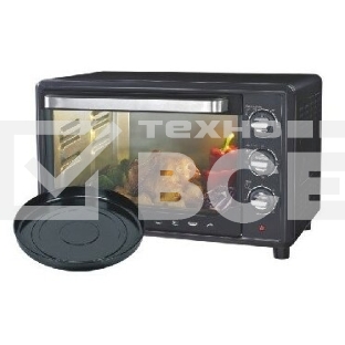 Мини-печь Sakura SA-7001BP 35л, духовка 1600 Вт,, механ.управление, 3 режима работы духовки (верх, низ, верх+низ), таймер на 60 минут, регулировка температуры духовки, комплектация - металлическая решетка, противень, круглая форма для выпечки (230х50 мм), ухват. : черный.