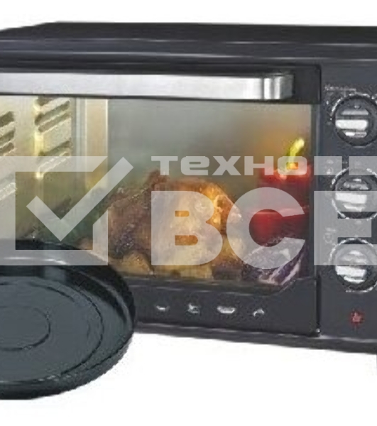 Мини-печь Sakura SA-7001BP 35л, духовка 1600 Вт,, механ.управление, 3 режима работы духовки (верх, низ, верх+низ), таймер на 60 минут, регулировка температуры духовки, комплектация - металлическая решетка, противень, круглая форма для выпечки (230х50 мм), ухват. : черный.