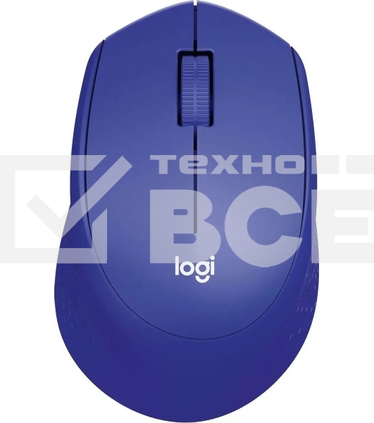 Мышь беспроводная Logitech M330 SILENT PLUS синий, 1000 dpi, радиоканал, USB, кнопки - 3
