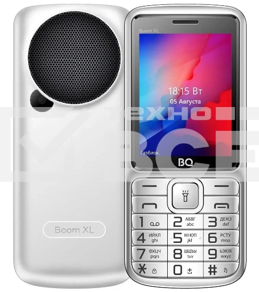 Мобильный телефон BQ 2810 BOOM XL серебристый