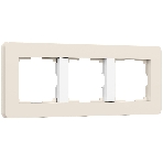 Рамка на 3 поста WERKEL Split (айвори/белый, soft-touch) W0033066, фото 1