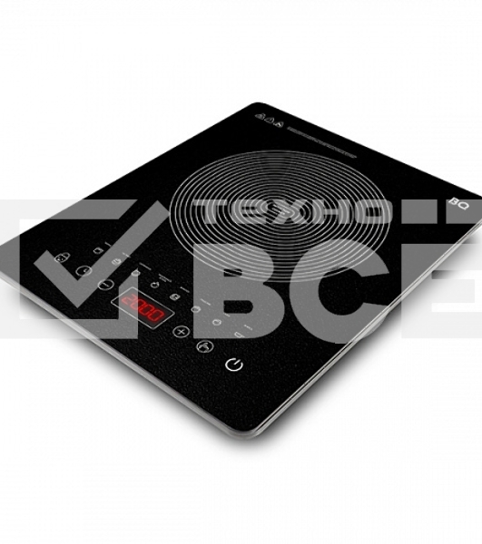 Электрическая плитка BQ HP106B черный, Мощность:2000 Вт