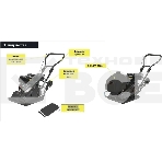 Виброплита бензиновая Zitrek z3k92w (091-0204-2) 3.6 л, 4,7 кВт 6,5 л.с., 13 кН, подошва 540х420 мм, 210 м2/час, фото2