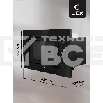 Микроволновая печь встраиваемая LEX BIMO 20.02 черный, 20 л, 700 Вт, переключатели - сенсор, фото2