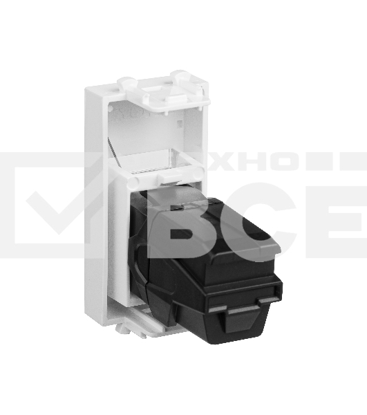 Розетка модульная DKC 4400251 тип А-А HDMI 1 модуль Avanti, Белое облако
