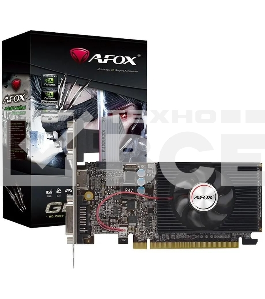 Видеокарта AFOX Geforce GT730 1GB DDR3 128Bit DVI HDMI VGA LP Single Fan