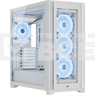 Компьютерный корпус Corsair iCUE 5000X RGb CC-9011233-WW Mid-Tower, белый, Tempered Glass (650393)