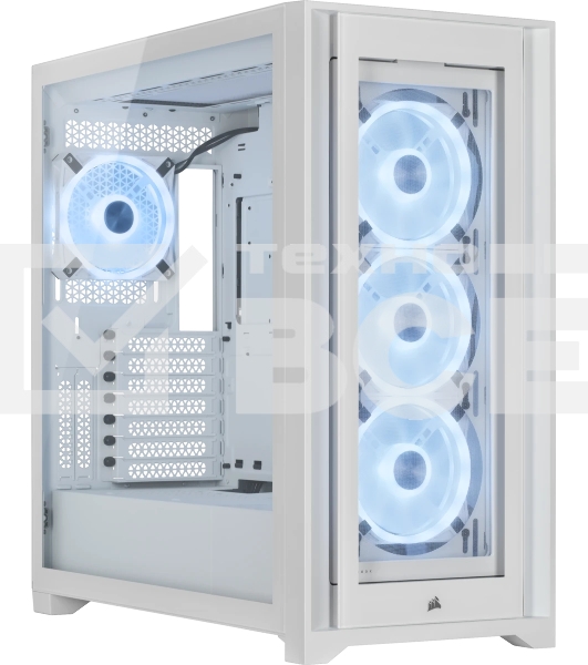Компьютерный корпус Corsair iCUE 5000X RGb CC-9011233-WW Mid-Tower, белый, Tempered Glass (650393)