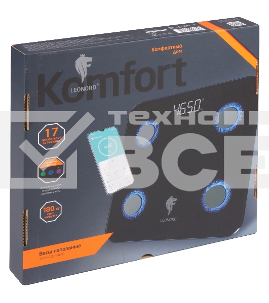 Весы напольные LEONORD LE-1273 Bluetooth (109929)