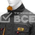 Куртка профессиональная рабочая Denzel 65% полиэстер 35% хлопок, XXL, фото3