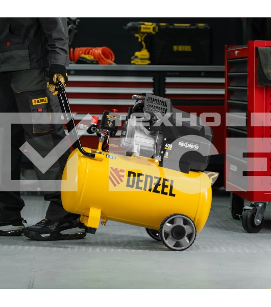 Компрессор воздушный Denzel DKV2200/50,Х-PRO 2,2 кВт, 400 л/мин, 50 л