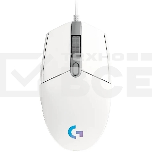 Мышь проводная Logitech G102 LIGHTSYNC белый, 8000 dpi, USB, кнопки - 6