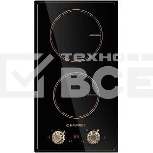 Индукционная варочная панель Maunfeld CVI292MBKBR, конфорок: 2 шт., стеклокерамика, независимая, черный