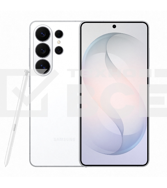 Смартфон Samsung SM-S948B Galaxy S26 Ultra 1Tb 16Gb белый моноблок 3G 4G 2Sim 6.9' 1440x3120 Android 16 200Mpix 802.11 a/b/g/n/ac/ax/be NFC GPS GSM900/1800 GSM1900 Protect