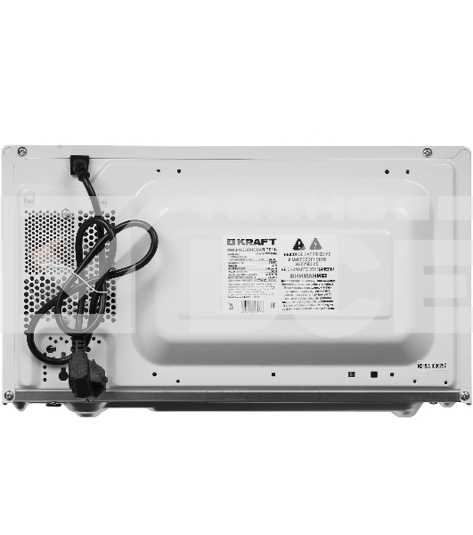 Микроволновая печь Kraft KF20MW7W-102M белый, 20 л, 700 Вт, переключатели - поворотный механизм