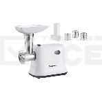 Мясорубка электрическая Sakura SA-6420SW белый, 1500 Вт, 1.4 кг/мин, реверс, защита от перегрузки, насадки - 4, фото2