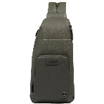 Рюкзак слинг Piquadro Modus Special CA5577MOS/VEVE оливковый кожа, фото 1