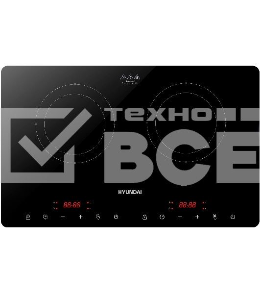 Индукционная плитка Hyundai HYC-0109 черный стеклокерамика (настольная)