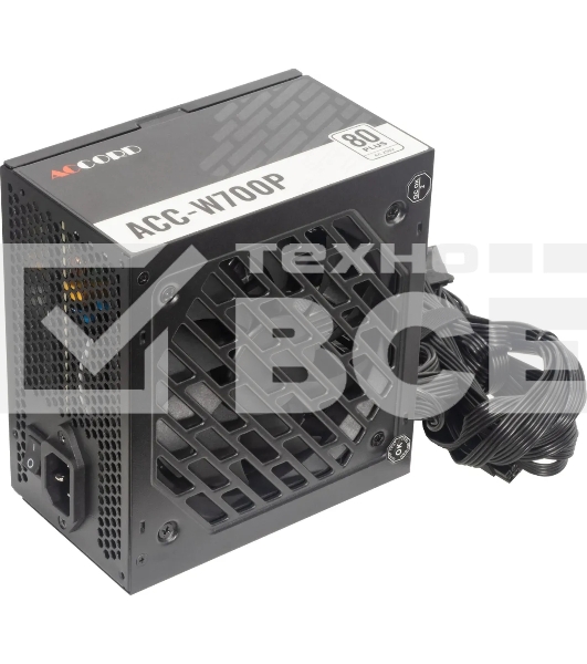 Блок питания Accord  ACC-W700P, 700Вт, 80 PLUS WHITE, 120мм, черный
