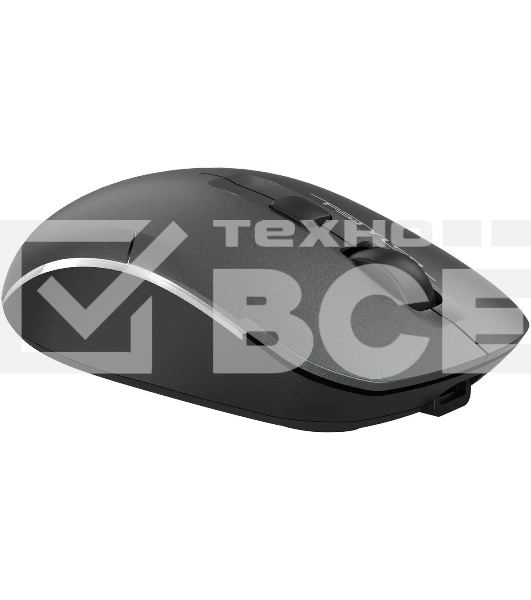 Мышь беспроводная A4Tech Fstyler FB26CS Air2 серый/черный, 2000 dpi, радиоканал, Bluetooth, USB, кнопки - 4