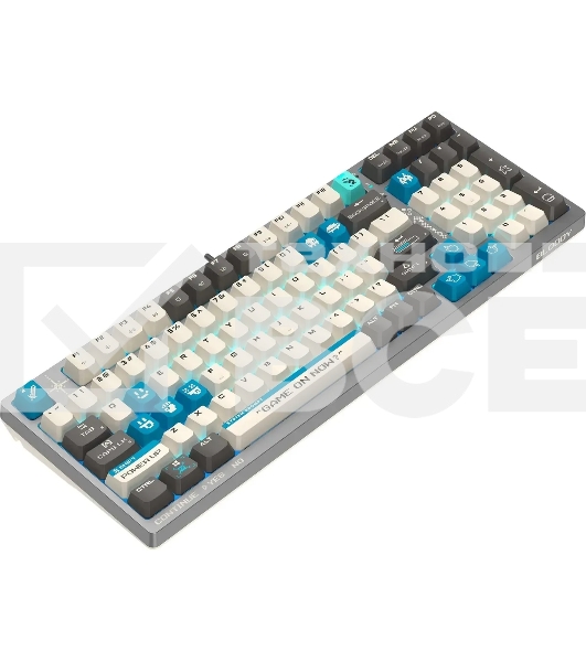Клавиатура A4Tech Bloody S98 Pixels Blue проводная USB серый/бежевый