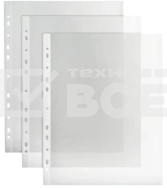 Папка-вкладыш Buro тисненые А4+ 45мкм (упаковка: 100 шт)